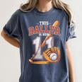 This Baller Is Now 11 Year Baseball Player 11th Birthday Boy Women's Comfort Colors T-Shirt Moss This Baller Is Now 11 Year Baseball Player 11th Birthday Boy Women's Comfort Colors T-Shirt Moss