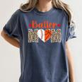 Baller Mom Leopard Basketball Baseball Mom Women's Comfort Colors T-Shirt Moss