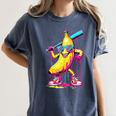 Banana With Baseball Bat Street Baseball Drip Women's Comfort Colors T-Shirt Moss