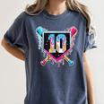 Baseball 10 Year Old Boy Ice Cream Drip 10th Birthday Player Women's Comfort Colors T-Shirt Moss Baseball 10 Year Old Boy Ice Cream Drip 10th Birthday Player Women's Comfort Colors T-Shirt Moss