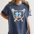 Baseball 12 Year Old Ice Cream Drip 12th Birthday Boys Women's Comfort Colors T-Shirt Moss Baseball 12 Year Old Ice Cream Drip 12th Birthday Boys Women's Comfort Colors T-Shirt Moss