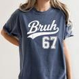 Baseball 6 7 Bruh Number 67 Six Seven Meme Boys Kids Women's Comfort Colors T-Shirt Moss