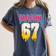 Baseball 6 7 Ice Cream Drip Number 67 Six Seven Meme Women's Comfort Colors T-Shirt Moss Baseball 6 7 Ice Cream Drip Number 67 Six Seven Meme Women's Comfort Colors T-Shirt Moss