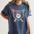 Baseball 6 Year Old Ice Cream Drip 6th Birthday Boys Player Women's Comfort Colors T-Shirt Moss Baseball 6 Year Old Ice Cream Drip 6th Birthday Boys Player Women's Comfort Colors T-Shirt Moss
