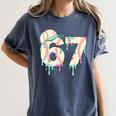 Baseball 67 Drip Six Seven Baseball Dripping Boys Kids Women's Comfort Colors T-Shirt Moss Baseball 67 Drip Six Seven Baseball Dripping Boys Kids Women's Comfort Colors T-Shirt Moss