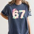 Baseball 67 Dripping Six Seven Drip Boys Gen Z Women's Comfort Colors T-Shirt Moss Baseball 67 Dripping Six Seven Drip Boys Gen Z Women's Comfort Colors T-Shirt Moss
