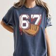 Baseball 67 Six Seven Alpha Slang 6 7 Meme Kids Teachers Boy Women's Comfort Colors T-Shirt Moss Baseball 67 Six Seven Alpha Slang 6 7 Meme Kids Teachers Boy Women's Comfort Colors T-Shirt Moss