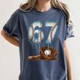 Baseball 67 Six Seven Meme 6-7 Drip Baseball Boys Men Women's Comfort Colors T-Shirt Moss