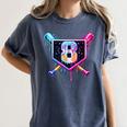 Baseball 8 Year Old Ice Cream Drip 8th Birthday Party Women's Comfort Colors T-Shirt Moss Baseball 8 Year Old Ice Cream Drip 8th Birthday Party Women's Comfort Colors T-Shirt Moss