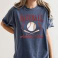 Baseball Athletic Social Club Baseball Mom Trendy Baseball Raglan Baseball Tee Women's Comfort Colors T-Shirt Moss