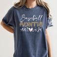 Baseball Auntie Leopard Baseball Heart Women's Comfort Colors T-Shirt Moss Baseball Auntie Leopard Baseball Heart Women's Comfort Colors T-Shirt Moss