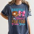 Baseball Or Bows Paw Paw Loves You Gender Reveal Baby Party Women's Comfort Colors T-Shirt Moss Baseball Or Bows Paw Paw Loves You Gender Reveal Baby Party Women's Comfort Colors T-Shirt Moss