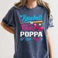 Baseball Or Bows Poppa Loves You Gender Reveal Women's Comfort Colors T-Shirt Moss