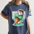 Baseball Boys Ice Cream Drip Baseball Boys Youth Mint Choco Women's Comfort Colors T-Shirt Moss