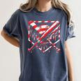 Baseball Candy Cane Christmas Baseball Ice Cream Drip Boys Women's Comfort Colors T-Shirt Moss Baseball Candy Cane Christmas Baseball Ice Cream Drip Boys Women's Comfort Colors T-Shirt Moss