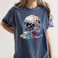 Baseball Catcher Mask Ice Cream Dripping Baseball Boys Women's Comfort Colors T-Shirt Moss