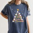 Baseball Christmas Tree Light Xmas Baseball Boys Kids Women's Comfort Colors T-Shirt Moss Baseball Christmas Tree Light Xmas Baseball Boys Kids Women's Comfort Colors T-Shirt Moss