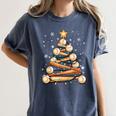 Baseball Christmas Tree Light Xmas Baseball Women's Comfort Colors T-Shirt Moss Baseball Christmas Tree Light Xmas Baseball Women's Comfort Colors T-Shirt Moss