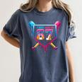 Baseball Drip I Was 6 Now I'm 7 67 Meme 7th Birthday Women's Comfort Colors T-Shirt Moss