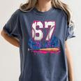 Baseball Drip 67 Meme Six Seven 6-7 Gen Alpha Slang Women's Comfort Colors T-Shirt Moss