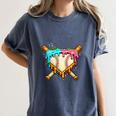 Baseball Drip For Boys Ice Cream Dripping Baseball Sport Women's Comfort Colors T-Shirt Moss Baseball Drip For Boys Ice Cream Dripping Baseball Sport Women's Comfort Colors T-Shirt Moss