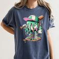 Baseball Drip For Boys Ice Cream Drip Baseball Women's Comfort Colors T-Shirt Moss Baseball Drip For Boys Ice Cream Drip Baseball Women's Comfort Colors T-Shirt Moss