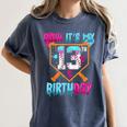 Baseball Drip Bruh It's My 13th Birthday Boy Ice Cream Drip Women's Comfort Colors T-Shirt Moss