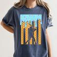 Baseball Drip Dripping Ice Cream Sport Player American Flag Women's Comfort Colors T-Shirt Moss