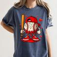 Baseball Drip Ice Cream Apparel Boys Kids Valentines Day Women's Comfort Colors T-Shirt Moss Baseball Drip Ice Cream Apparel Boys Kids Valentines Day Women's Comfort Colors T-Shirt Moss