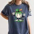 Baseball Drip Ice Cream Boys Kids Shamrock St Patricks Day Women's Comfort Colors T-Shirt Moss