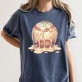 Baseball Drip Ice Cream Melting Illustration Women's Comfort Colors T-Shirt Moss Baseball Drip Ice Cream Melting Illustration Women's Comfort Colors T-Shirt Moss
