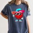 Baseball Drip Ice Cream Valentines Day Baseball Sport Boys Women's Comfort Colors T-Shirt Moss