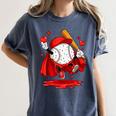 Baseball Drip Icecream Youth Boy Valentine Women's Comfort Colors T-Shirt Moss Baseball Drip Icecream Youth Boy Valentine Women's Comfort Colors T-Shirt Moss