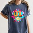 Baseball Drip Jersey Number 1 For Players & 1th Birthday Women's Comfort Colors T-Shirt Moss Baseball Drip Jersey Number 1 For Players & 1th Birthday Women's Comfort Colors T-Shirt Moss