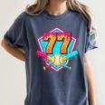 Baseball Drip Jersey Number 77 For Players & 77th Birthday Women's Comfort Colors T-Shirt Moss Baseball Drip Jersey Number 77 For Players & 77th Birthday Women's Comfort Colors T-Shirt Moss