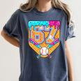 Baseball Drip Number 67 Ice Cream Home Plate Drip Women's Comfort Colors T-Shirt Moss Baseball Drip Number 67 Ice Cream Home Plate Drip Women's Comfort Colors T-Shirt Moss