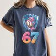 Baseball Drip Number 67 Player 67th Birthday Ice Cream 67 Women's Comfort Colors T-Shirt Moss Baseball Drip Number 67 Player 67th Birthday Ice Cream 67 Women's Comfort Colors T-Shirt Moss