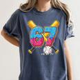 Baseball Drip Number 67 Player 67th Birthday Meme Gen Alpha Women's Comfort Colors T-Shirt Moss Baseball Drip Number 67 Player 67th Birthday Meme Gen Alpha Women's Comfort Colors T-Shirt Moss