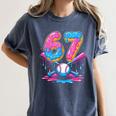 Baseball Drip Number 67 Player 67Th Birthday Baseball Meme Women's Comfort Colors T-Shirt Moss