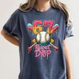 Baseball Drip Number 67 Player Sport For Men Women Kids Women's Comfort Colors T-Shirt Moss Baseball Drip Number 67 Player Sport For Men Women Kids Women's Comfort Colors T-Shirt Moss