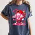Baseball Drip Valentine Sports Vday Ice Cream Drip Heart Women's Comfort Colors T-Shirt Moss Baseball Drip Valentine Sports Vday Ice Cream Drip Heart Women's Comfort Colors T-Shirt Moss