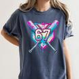 Baseball Dripping 67 Home Plate Six Seven Boy Kids Sports Women's Comfort Colors T-Shirt Moss Baseball Dripping 67 Home Plate Six Seven Boy Kids Sports Women's Comfort Colors T-Shirt Moss