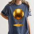 Baseball Dripping Drip Gold Sport Player Coach Baller Women's Comfort Colors T-Shirt Moss Baseball Dripping Drip Gold Sport Player Coach Baller Women's Comfort Colors T-Shirt Moss