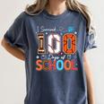 Baseball Football Basketball I Survived 100 Days Of School Women's Comfort Colors T-Shirt Moss Baseball Football Basketball I Survived 100 Days Of School Women's Comfort Colors T-Shirt Moss
