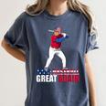 Make Baseball Great Again Donald Trump Baseball Women's Comfort Colors T-Shirt Moss Make Baseball Great Again Donald Trump Baseball Women's Comfort Colors T-Shirt Moss