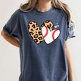Baseball Heart Leopard Heart Sport Baseball Mom Women's Comfort Colors T-Shirt Moss Baseball Heart Leopard Heart Sport Baseball Mom Women's Comfort Colors T-Shirt Moss