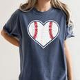Baseball Heart Love Sport Valentines Day Men Women Boys Kids Women's Comfort Colors T-Shirt Moss Baseball Heart Love Sport Valentines Day Men Women Boys Kids Women's Comfort Colors T-Shirt Moss