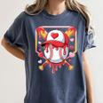 Baseball Heart Valentines Day Baseball Ice Cream Drip Boys Women's Comfort Colors T-Shirt Moss