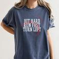 Baseball Hit Hard Run Fast Turn Left Men Boys Kid Teen Youth Premium Tri-Blend Women's Comfort Colors T-Shirt Moss Baseball Hit Hard Run Fast Turn Left Men Boys Kid Teen Youth Premium Tri-Blend Women's Comfort Colors T-Shirt Moss