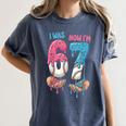 Baseball Ice Cream I Was 6 Now I'm 7 67 Birthday Boy Women's Comfort Colors T-Shirt Moss